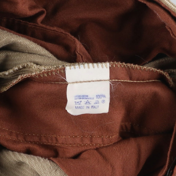GB PEDRINI Two-Pleat Corduroy Pants, Made in Italy, Men's Size W34 (approx.), Vintage unclear Beige type Vintage Second Hand