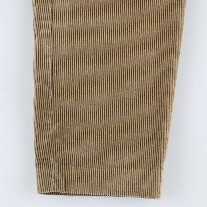 GB PEDRINI Two-Pleat Corduroy Pants, Made in Italy, Men's Size W34 (approx.), Vintage unclear Beige type Vintage Second Hand