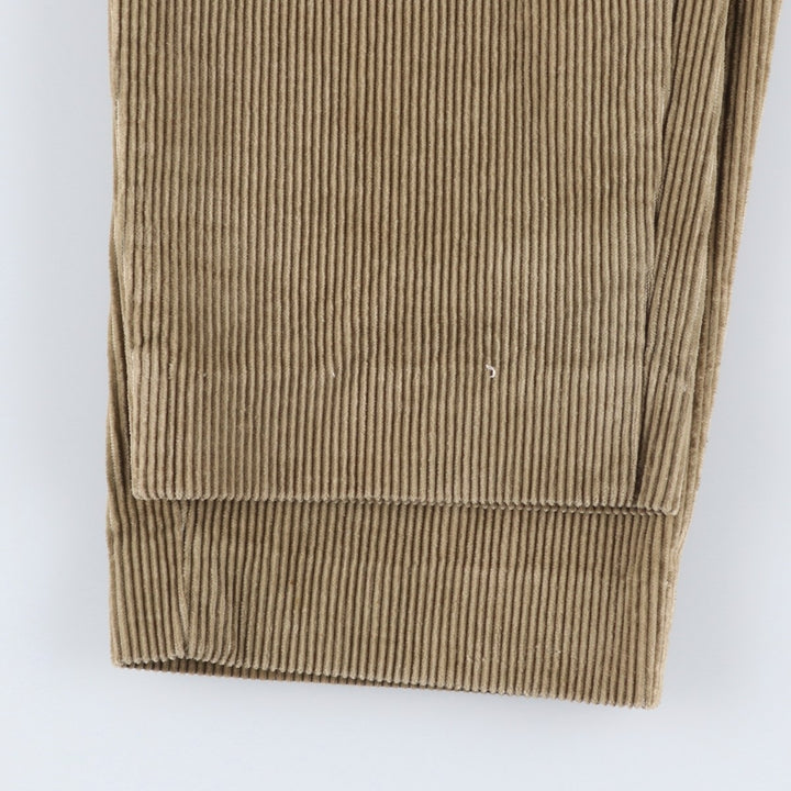 GB PEDRINI Two-Pleat Corduroy Pants, Made in Italy, Men's Size W34 (approx.), Vintage unclear Beige type Vintage Second Hand