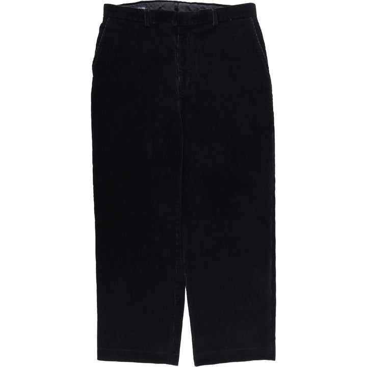 Lands' End corduroy pants, men's size W35 (approx.) cotton navy blue type Vintage Second Hand