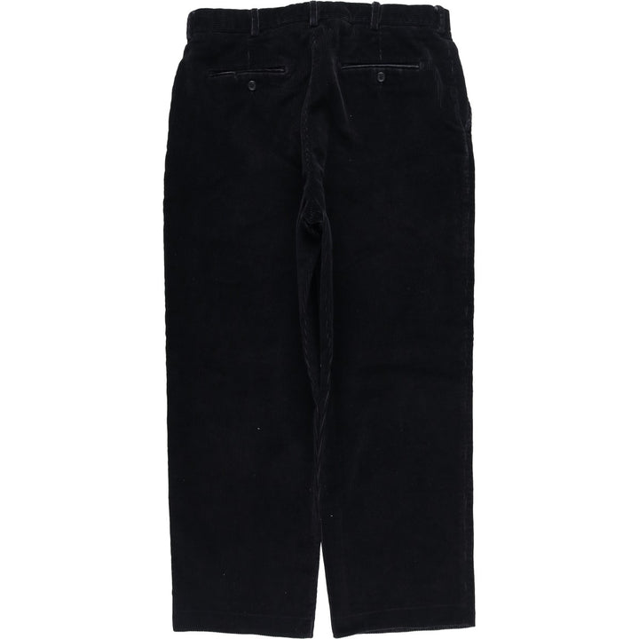 Lands' End corduroy pants, men's size W35 (approx.) cotton navy blue type Vintage Second Hand