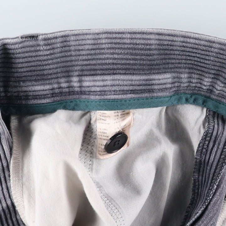 Lacoste corduroy pants with one pleat, men's size W35 (approx.) cotton gray type Vintage Second Hand