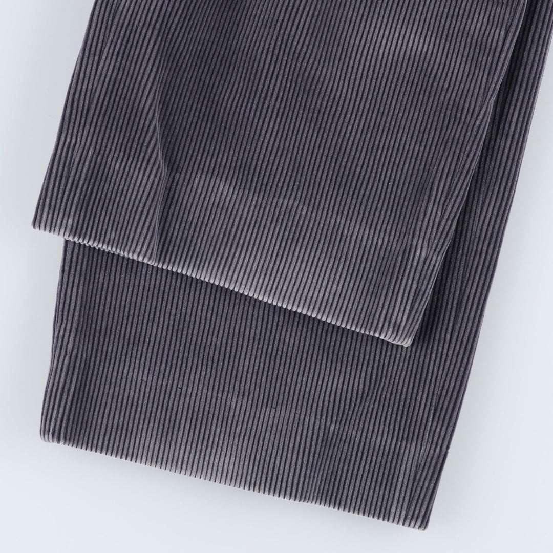 Lacoste corduroy pants with one pleat, men's size W35 (approx.) cotton gray type Vintage Second Hand