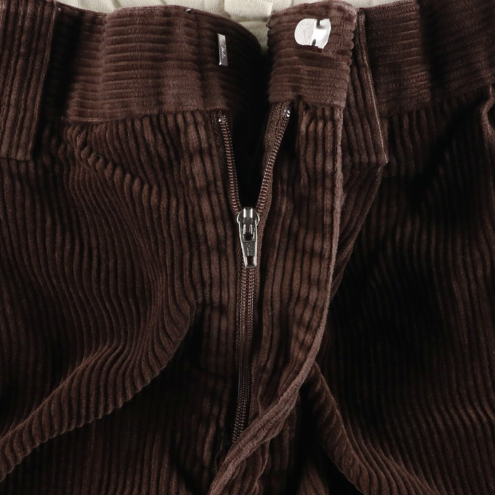 90s-00'S LLBean Two-pleat Corduroy Pants, Men's, Size W34 cotton brown type Vintage Second Hand