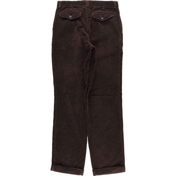 Banana Republic SMITHFIELD Two-Pleat Corduroy Pants, Men's Size W32 (approx.) cotton brown type Vintage Second Hand