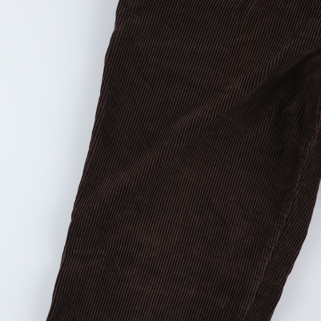 Banana Republic SMITHFIELD Two-Pleat Corduroy Pants, Men's Size W32 (approx.) cotton brown type Vintage Second Hand