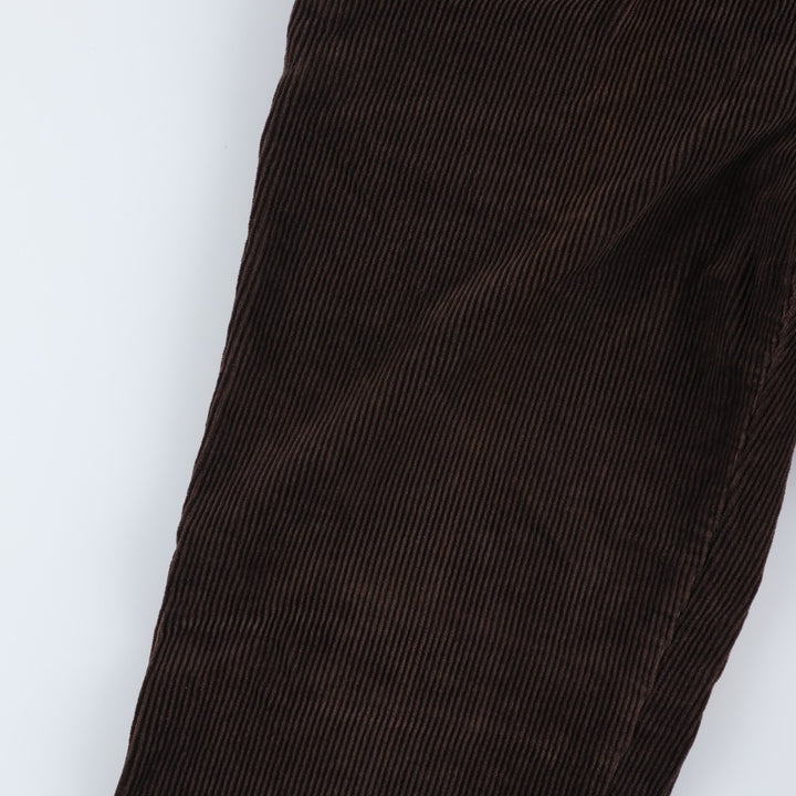 Banana Republic SMITHFIELD Two-Pleat Corduroy Pants, Men's Size W32 (approx.) cotton brown type Vintage Second Hand