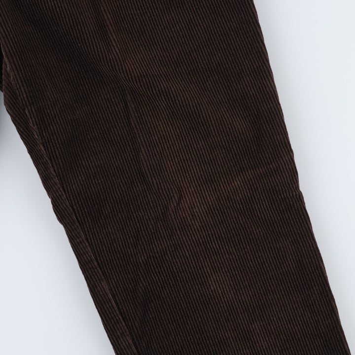 Banana Republic SMITHFIELD Two-Pleat Corduroy Pants, Men's Size W32 (approx.) cotton brown type Vintage Second Hand