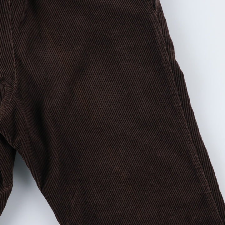 Banana Republic SMITHFIELD Two-Pleat Corduroy Pants, Men's Size W32 (approx.) cotton brown type Vintage Second Hand