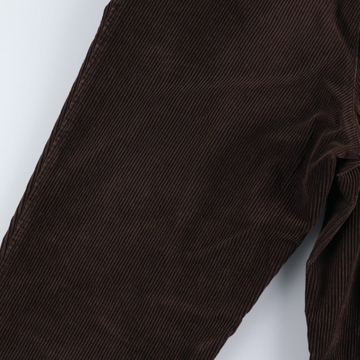 Banana Republic SMITHFIELD Two-Pleat Corduroy Pants, Men's Size W32 (approx.) cotton brown type Vintage Second Hand