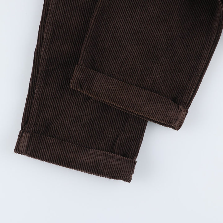 Banana Republic SMITHFIELD Two-Pleat Corduroy Pants, Men's Size W32 (approx.) cotton brown type Vintage Second Hand