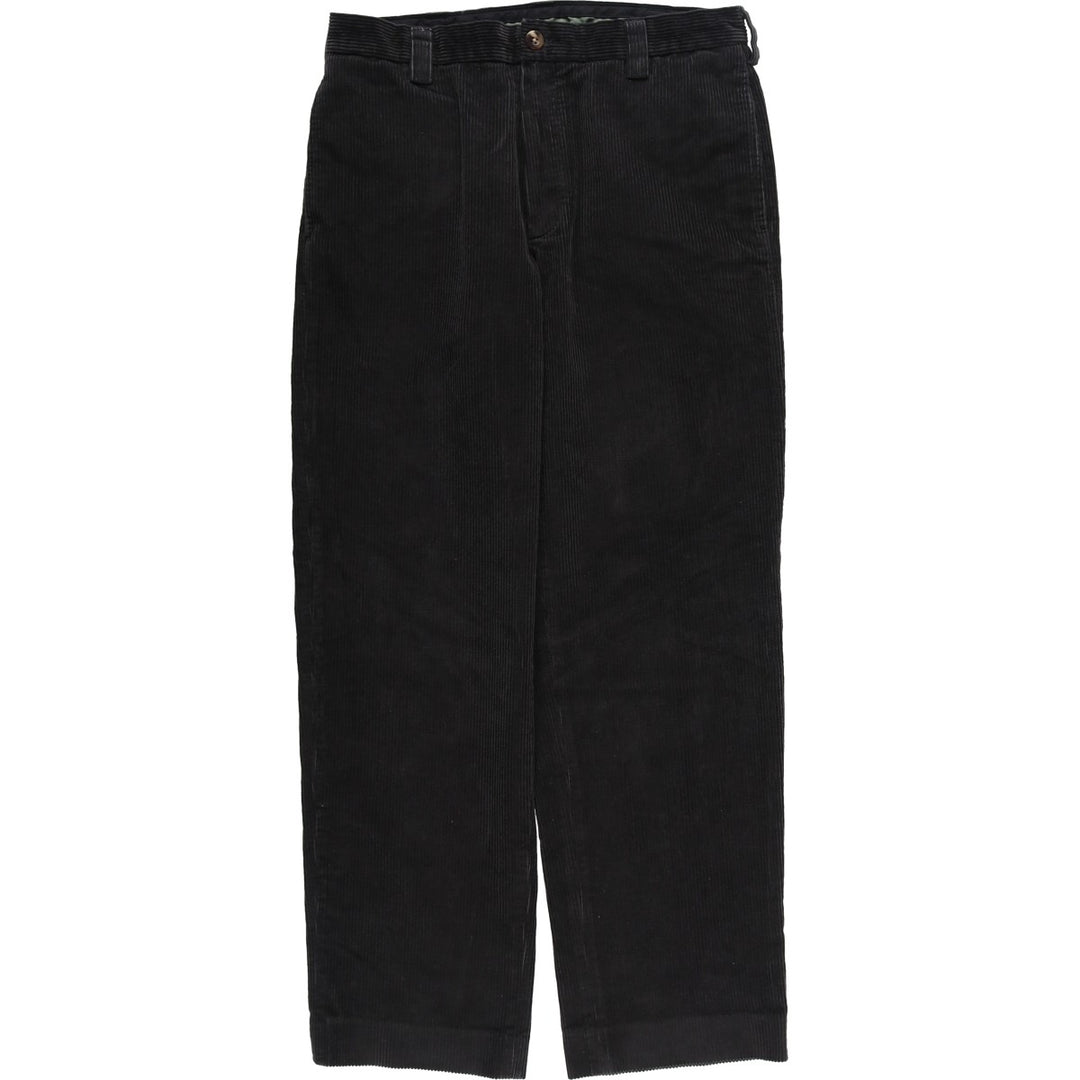 90s-00'S LLBean Classic Fit Corduroy Pants, Men's W33 (approx.) cotton black type Vintage Second Hand