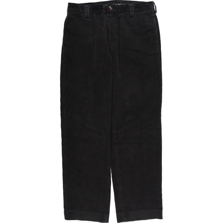 90s-00'S LLBean Classic Fit Corduroy Pants, Men's W33 (approx.) cotton black type Vintage Second Hand