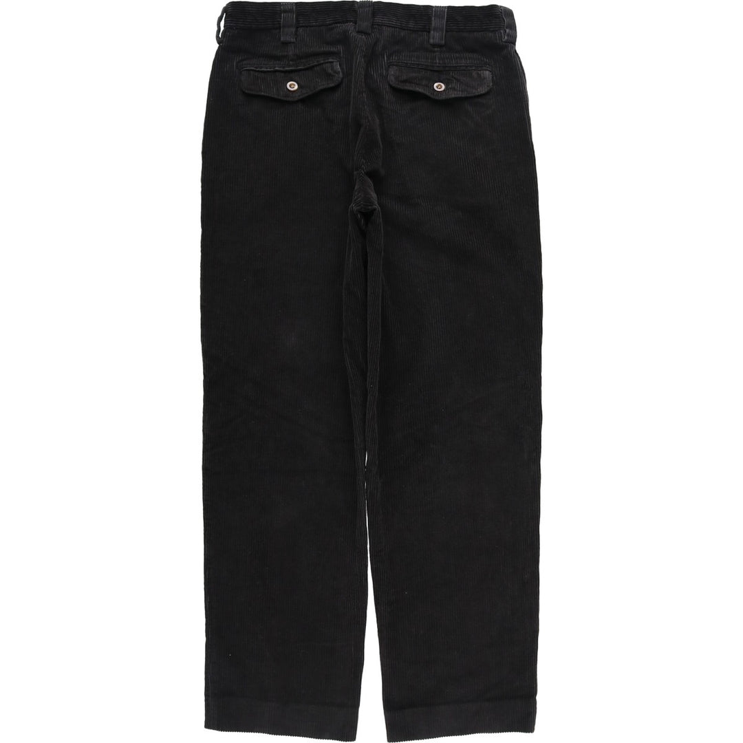 90s-00'S LLBean Classic Fit Corduroy Pants, Men's W33 (approx.) cotton black type Vintage Second Hand