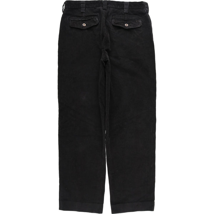 90s-00'S LLBean Classic Fit Corduroy Pants, Men's W33 (approx.) cotton black type Vintage Second Hand