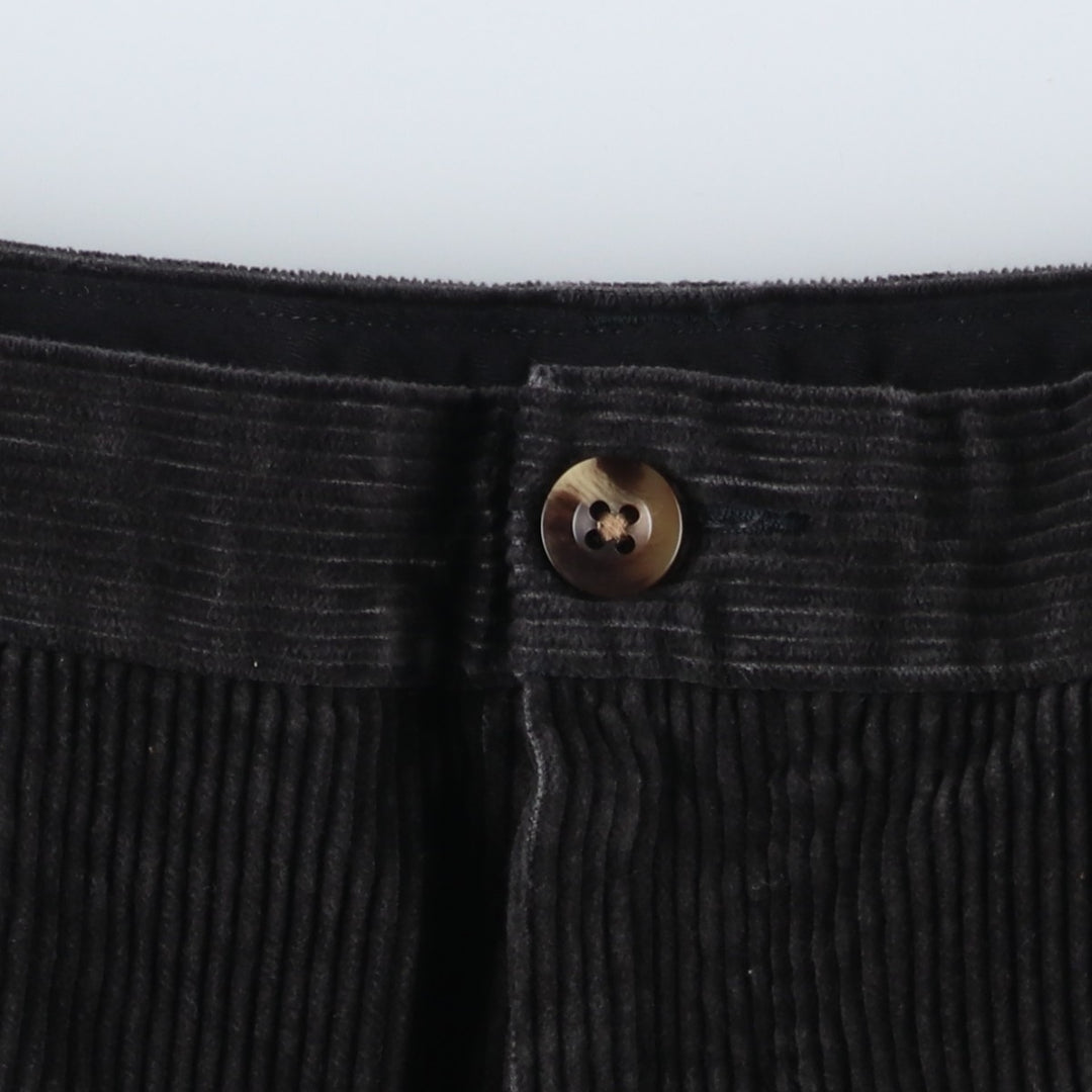 90s-00'S LLBean Classic Fit Corduroy Pants, Men's W33 (approx.) cotton black type Vintage Second Hand