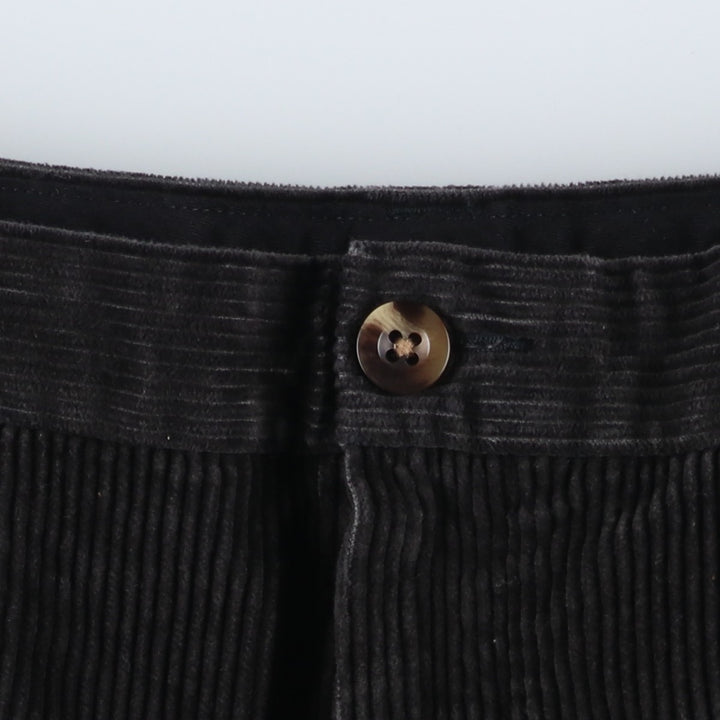 90s-00'S LLBean Classic Fit Corduroy Pants, Men's W33 (approx.) cotton black type Vintage Second Hand