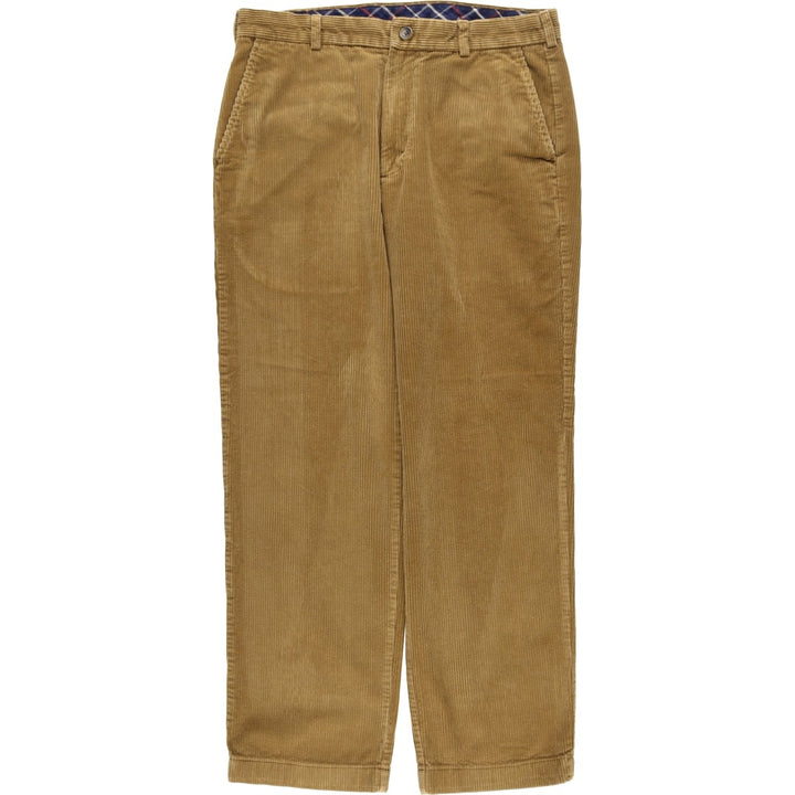 Brooks Brothers 346 Corduroy Pants for Men, W34 equivalent cotton brown type Vintage Second Hand