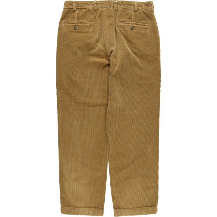Brooks Brothers 346 Corduroy Pants for Men, W34 equivalent cotton brown type Vintage Second Hand