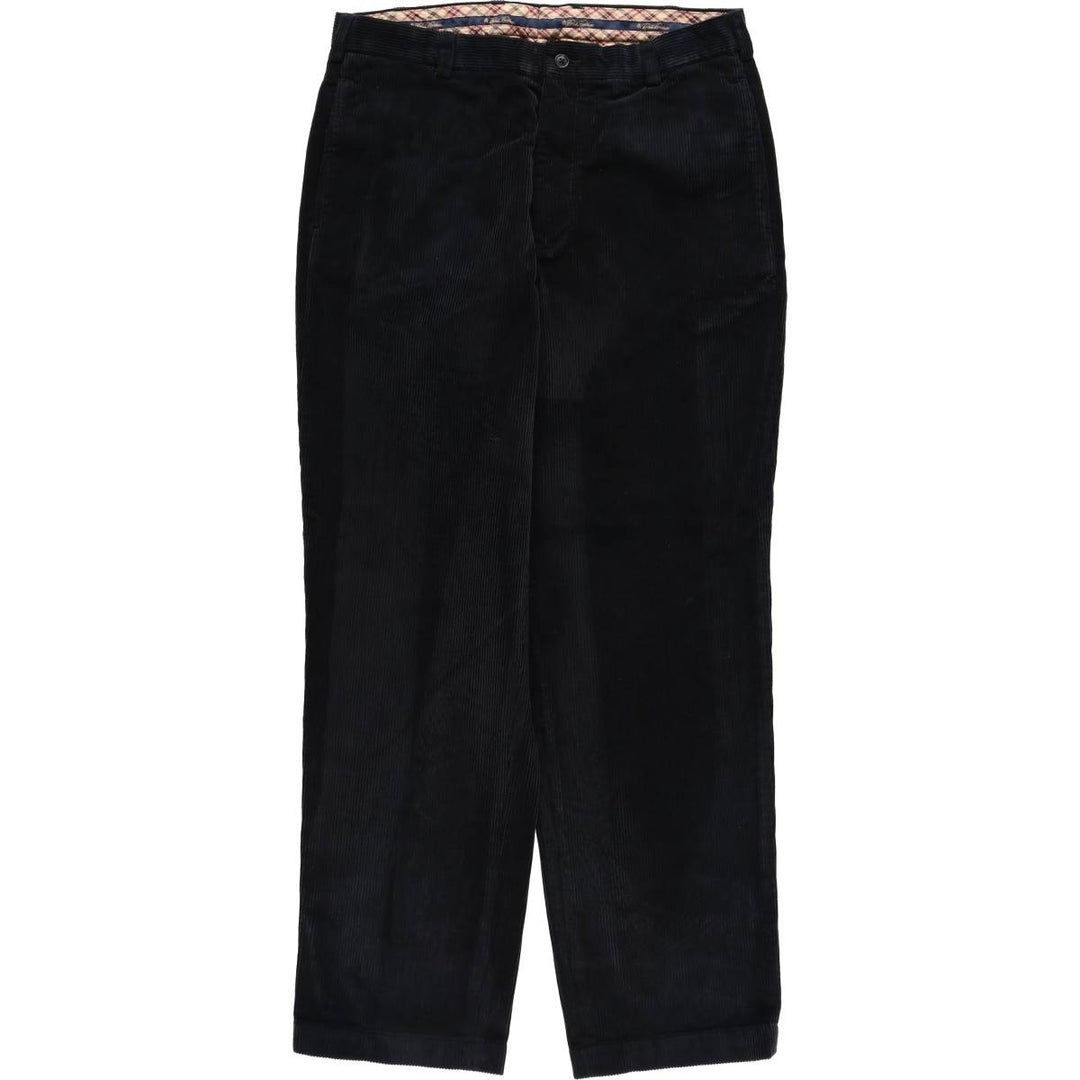 Brooks Brothers HUDSON Corduroy Pants for Men, Size W34 cotton navy blue type Vintage Second Hand