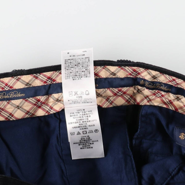 Brooks Brothers HUDSON Corduroy Pants for Men, Size W34 cotton navy blue type Vintage Second Hand