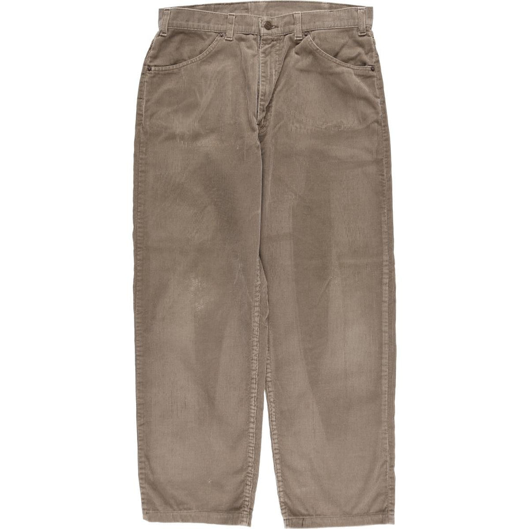 Levi's 655 Corduroy Pants, Made in Canada, Men's Size W33 (approx.) cotton brown type Vintage Second Hand