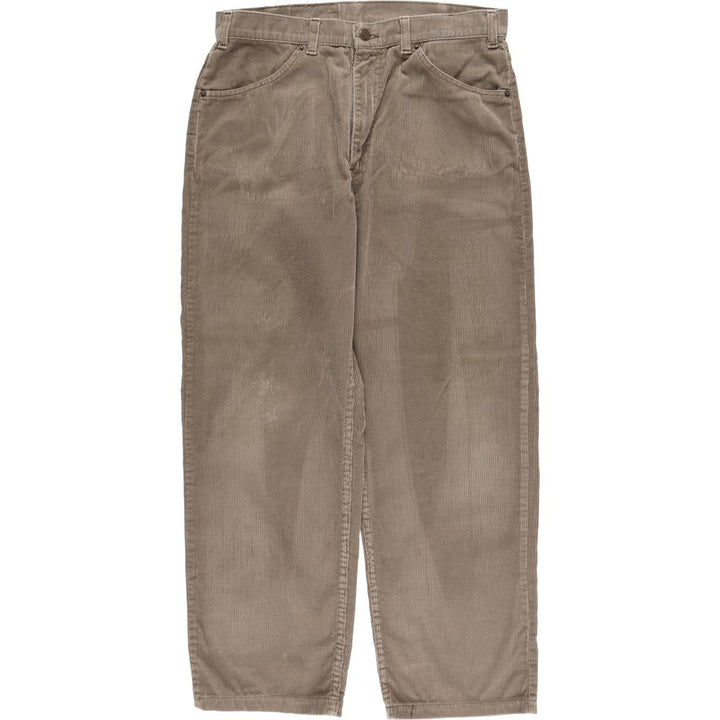 Levi's 655 Corduroy Pants, Made in Canada, Men's Size W33 (approx.) cotton brown type Vintage Second Hand