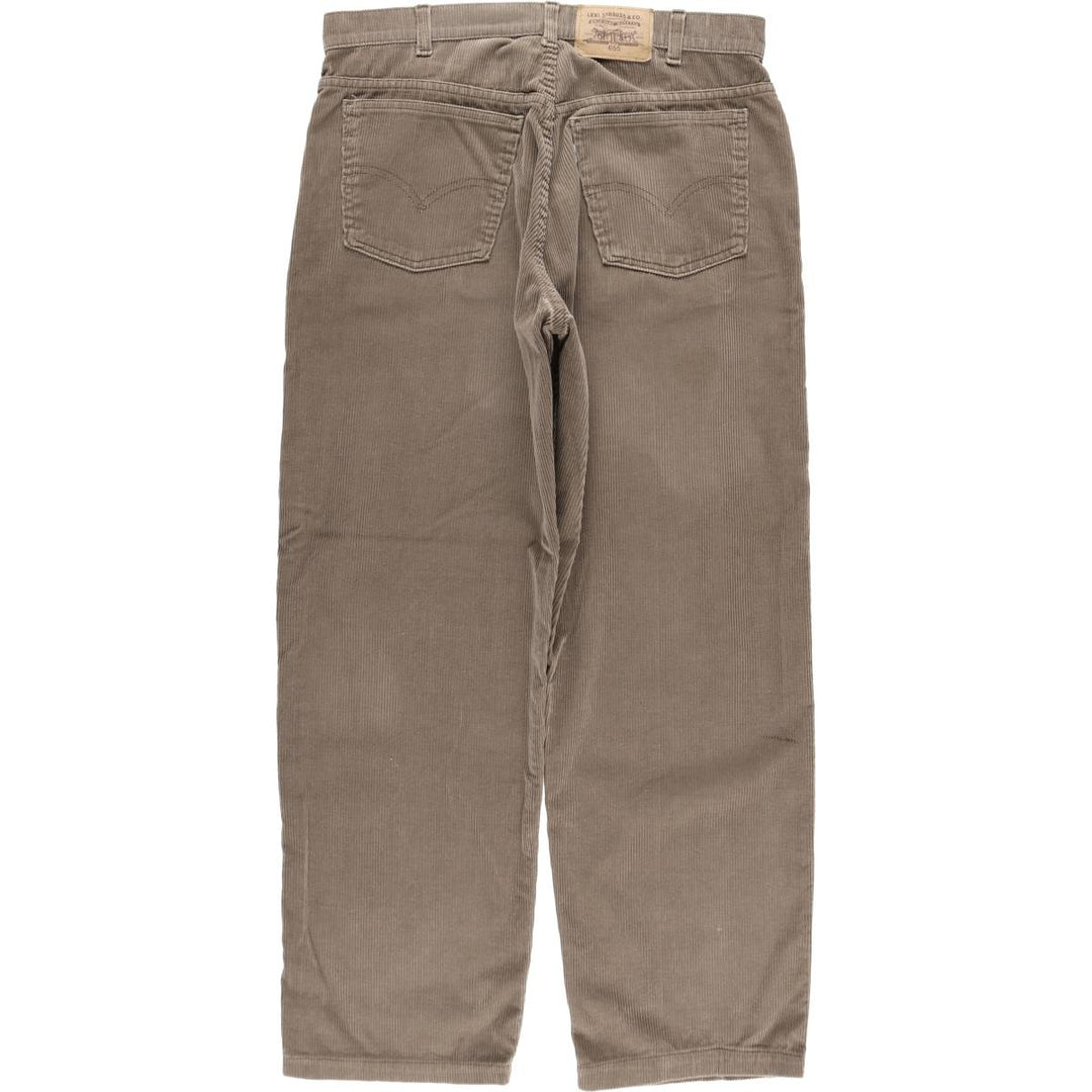 Levi's 655 Corduroy Pants, Made in Canada, Men's Size W33 (approx.) cotton brown type Vintage Second Hand