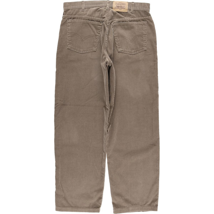 Levi's 655 Corduroy Pants, Made in Canada, Men's Size W33 (approx.) cotton brown type Vintage Second Hand