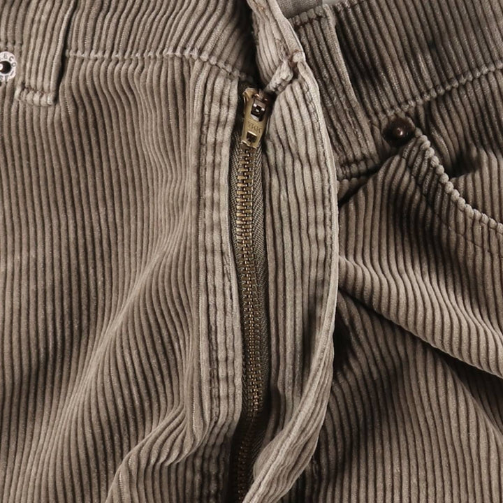 Levi's 655 Corduroy Pants, Made in Canada, Men's Size W33 (approx.) cotton brown type Vintage Second Hand