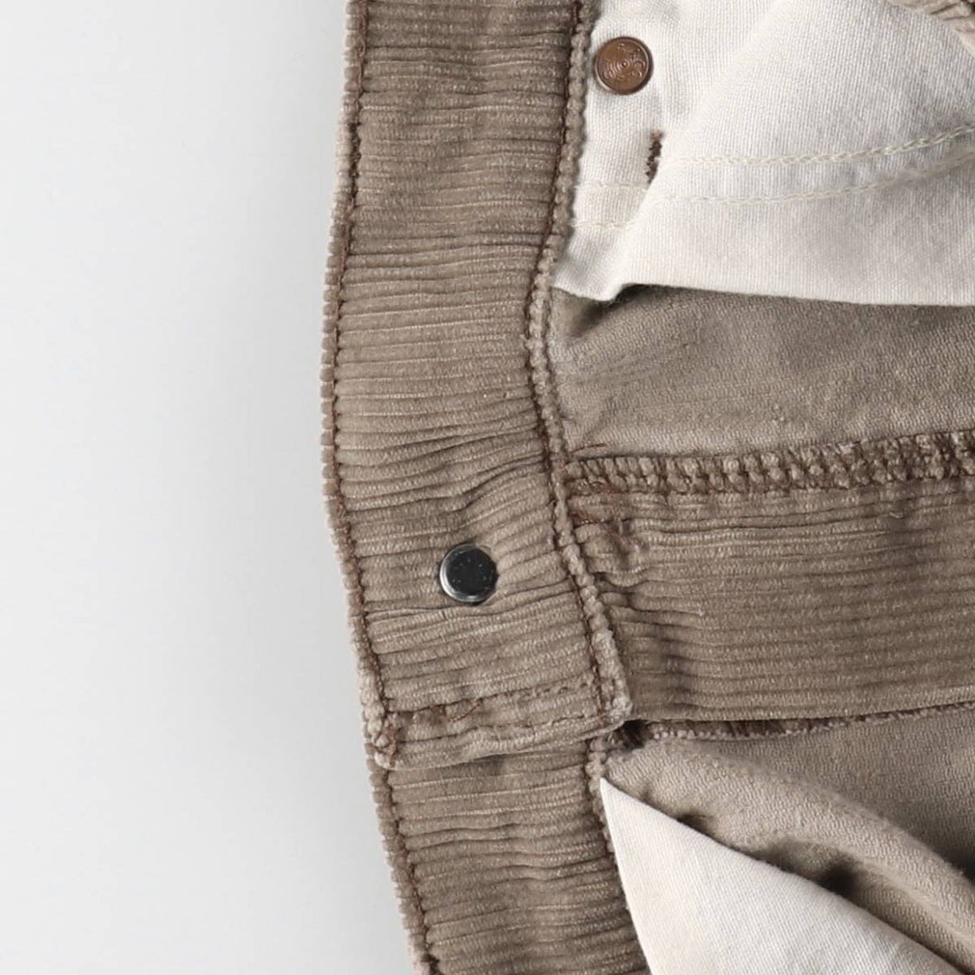 Levi's 655 Corduroy Pants, Made in Canada, Men's Size W33 (approx.) cotton brown type Vintage Second Hand