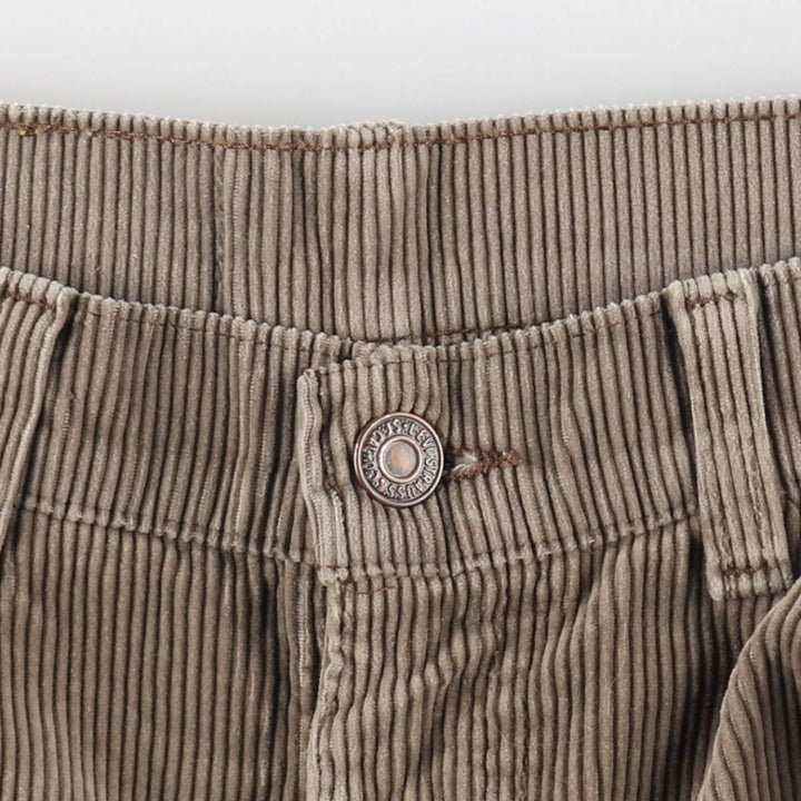 Levi's 655 Corduroy Pants, Made in Canada, Men's Size W33 (approx.) cotton brown type Vintage Second Hand