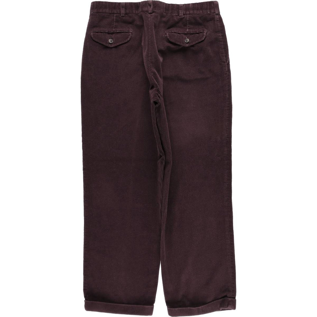 Vintage LLBean corduroy pants from the 1990s, men's size W35 (approx.). cotton Purple type red-purple Vintage Second Hand