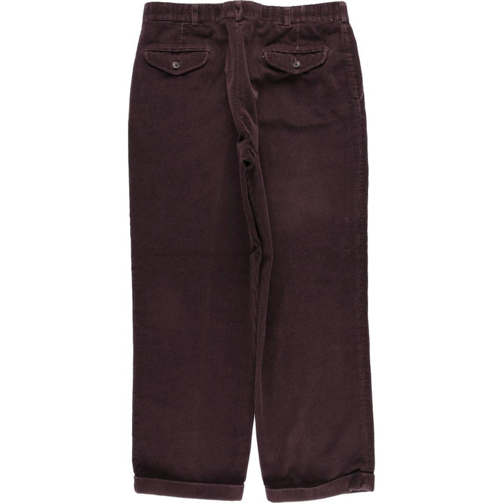 Vintage LLBean corduroy pants from the 1990s, men's size W35 (approx.). cotton Purple type red-purple Vintage Second Hand