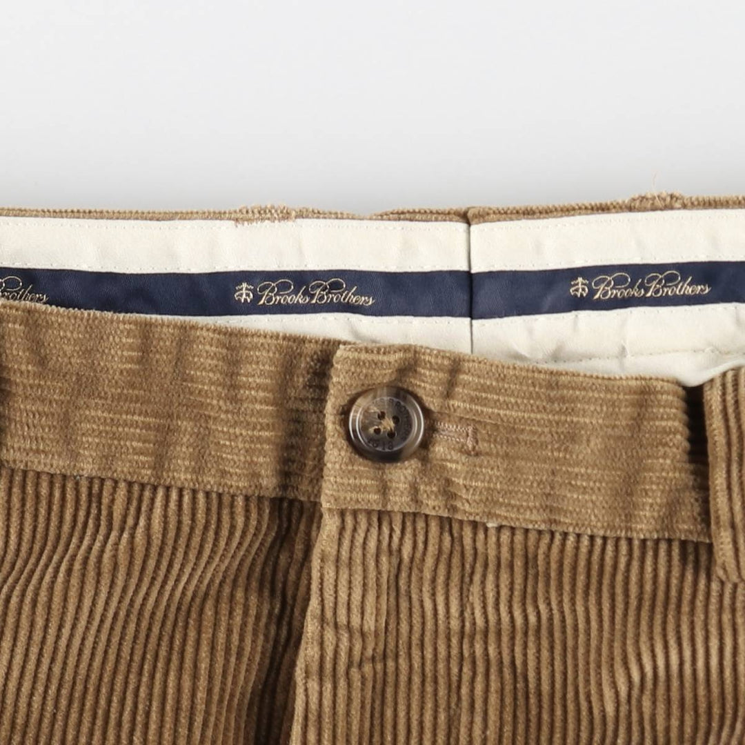 Brooks Brothers HUDSON Corduroy Pants, Men's W33 (approx.) cotton brown type Vintage Second Hand