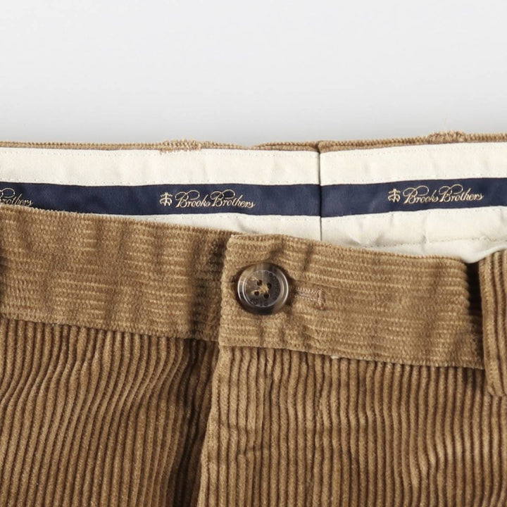 Brooks Brothers HUDSON Corduroy Pants, Men's W33 (approx.) cotton brown type Vintage Second Hand