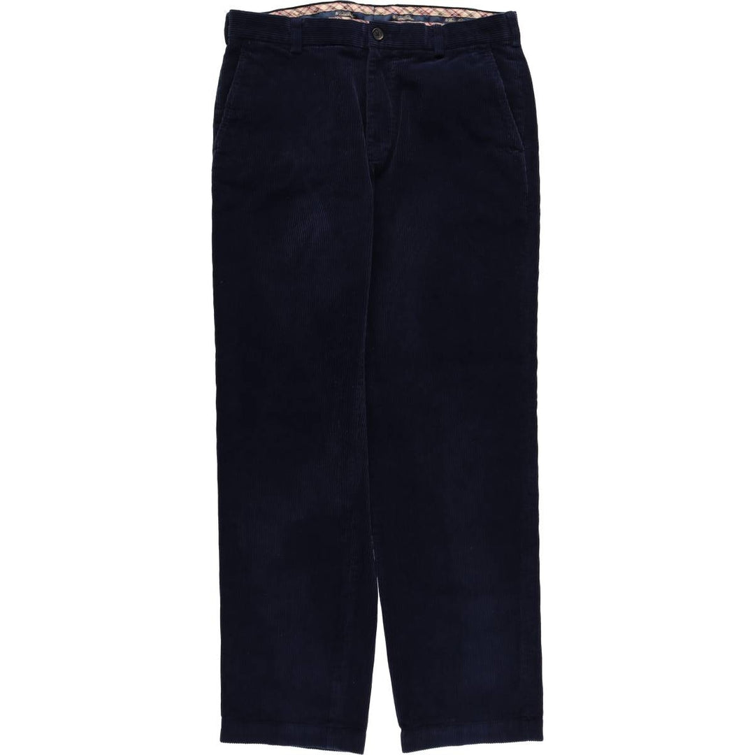 Brooks Brothers Clark Corduroy Pants, Men's, Size W35 cotton navy blue type Vintage Second Hand