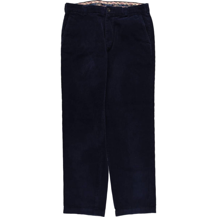 Brooks Brothers Clark Corduroy Pants, Men's, Size W35 cotton navy blue type Vintage Second Hand