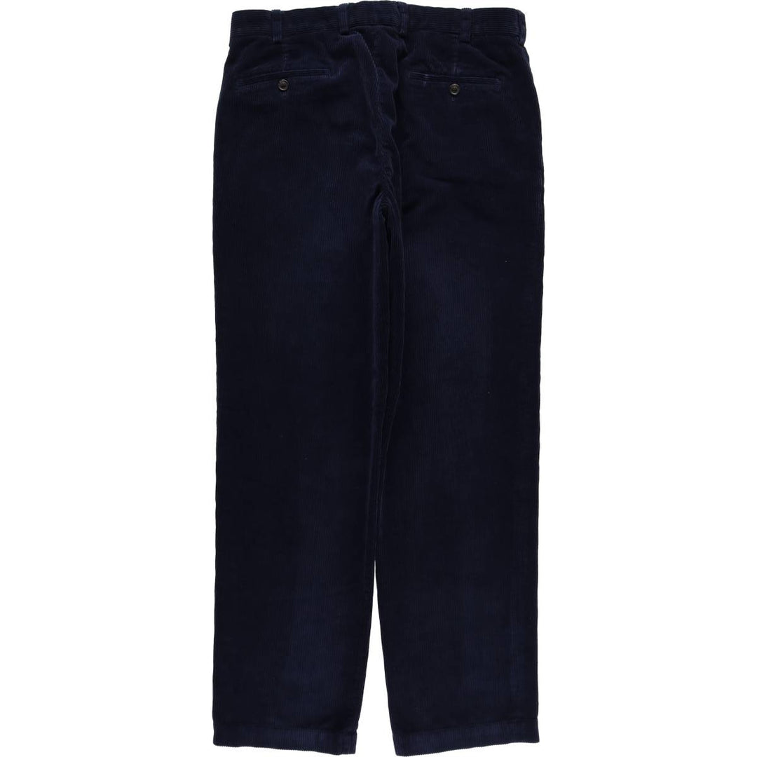 Brooks Brothers Clark Corduroy Pants, Men's, Size W35 cotton navy blue type Vintage Second Hand