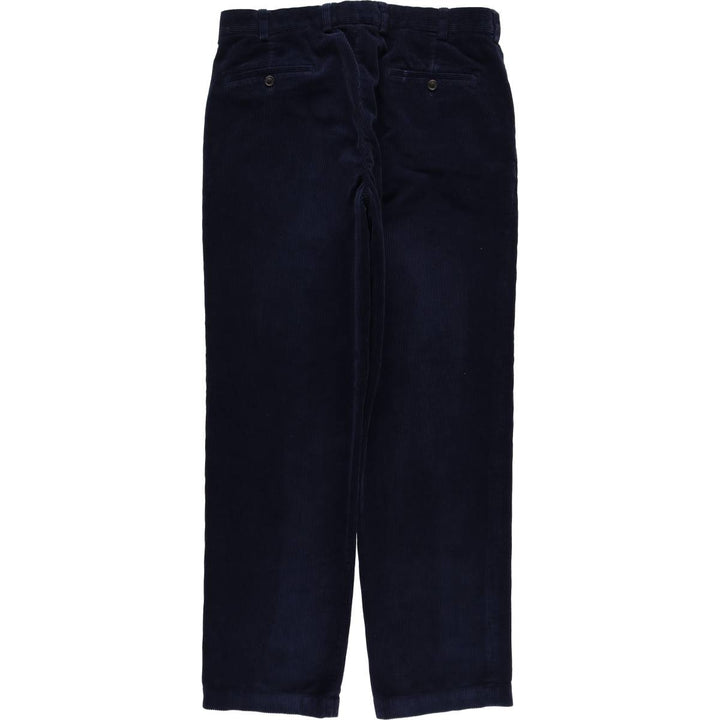 Brooks Brothers Clark Corduroy Pants, Men's, Size W35 cotton navy blue type Vintage Second Hand