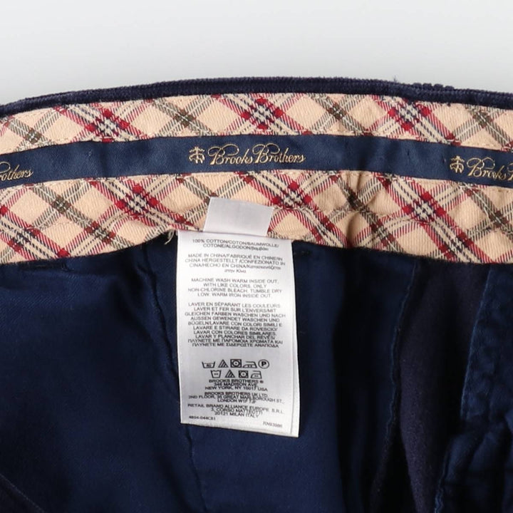 Brooks Brothers Clark Corduroy Pants, Men's, Size W35 cotton navy blue type Vintage Second Hand