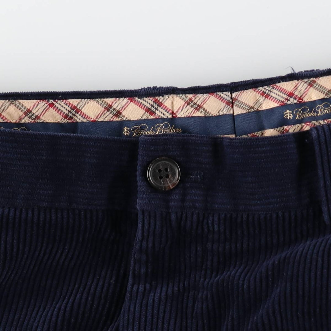 Brooks Brothers Clark Corduroy Pants, Men's, Size W35 cotton navy blue type Vintage Second Hand