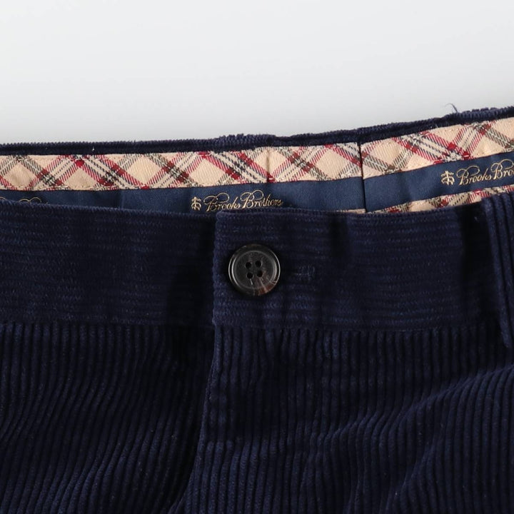 Brooks Brothers Clark Corduroy Pants, Men's, Size W35 cotton navy blue type Vintage Second Hand