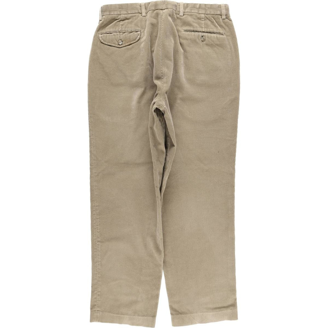 Eddie Bauer Men's Two-Puck Wide-Rib Corduroy Pants, Size W35 cotton Beige type Vintage Second Hand
