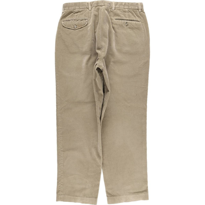 Eddie Bauer Men's Two-Puck Wide-Rib Corduroy Pants, Size W35 cotton Beige type Vintage Second Hand
