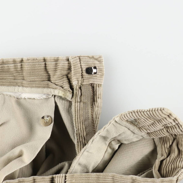 Eddie Bauer Men's Two-Puck Wide-Rib Corduroy Pants, Size W35 cotton Beige type Vintage Second Hand