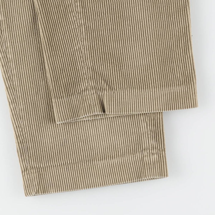 Eddie Bauer Men's Two-Puck Wide-Rib Corduroy Pants, Size W35 cotton Beige type Vintage Second Hand