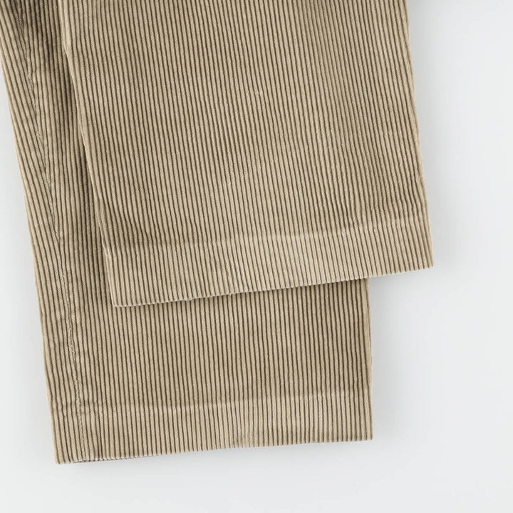 Eddie Bauer Men's Two-Puck Wide-Rib Corduroy Pants, Size W35 cotton Beige type Vintage Second Hand