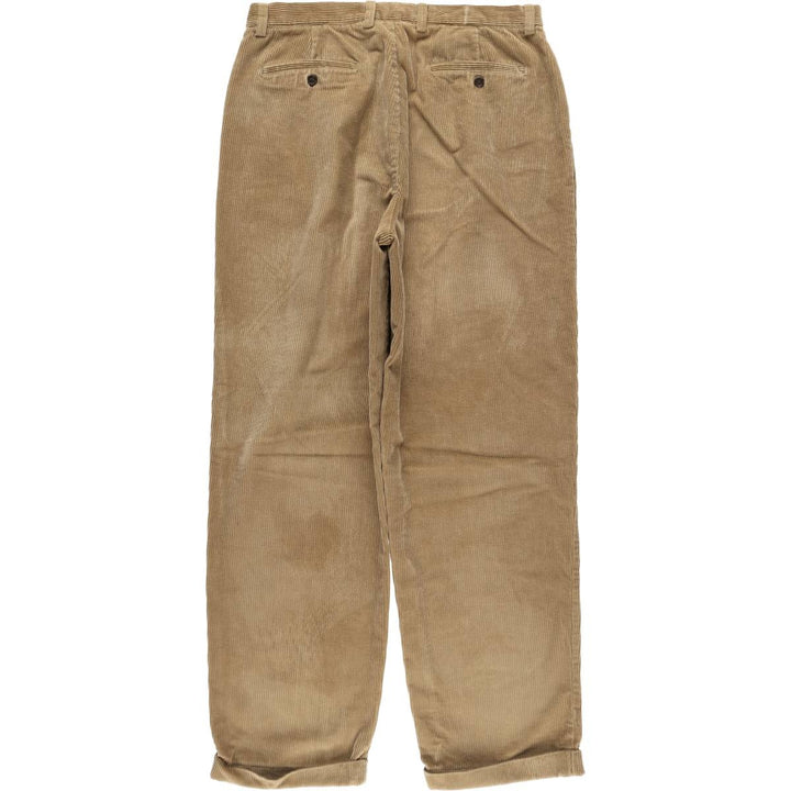 90'S GAP Relaxed Fit Two-Pleat Corduroy Pants, Men's Size W34 (approx.), Vintage cotton Beige type Vintage Second Hand