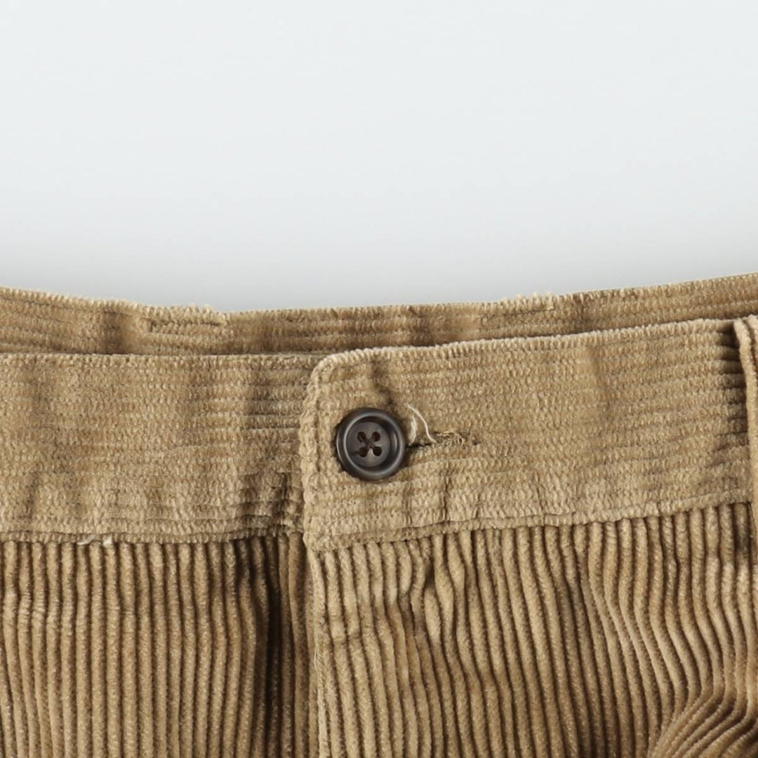 90'S GAP Relaxed Fit Two-Pleat Corduroy Pants, Men's Size W34 (approx.), Vintage cotton Beige type Vintage Second Hand